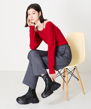 スニーカーソールショートブーツ/41412