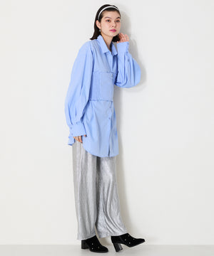 ビジュー×ラウンドトゥベロアブーツ/41418