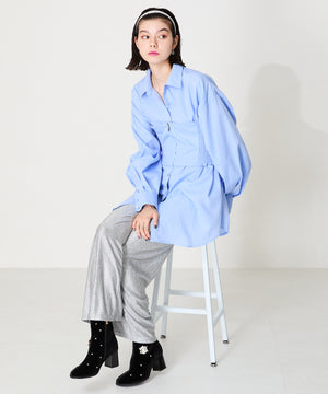 ビジュー×ラウンドトゥベロアブーツ/41418