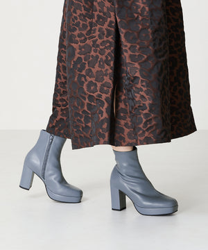 プラットフォームヒールショートブーツ/41422