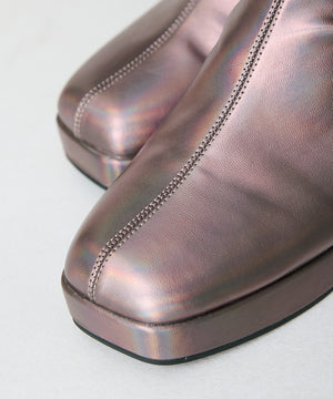 プラットフォームヒールショートブーツ/41422