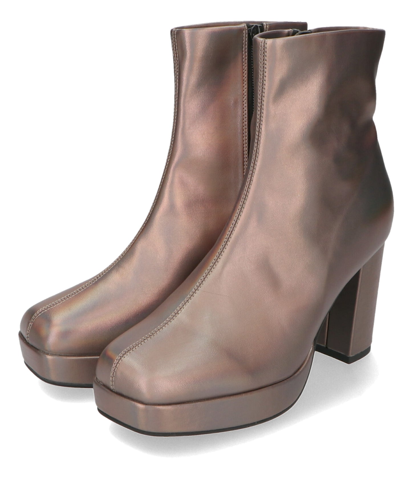 プラットフォームヒールショートブーツ/41422