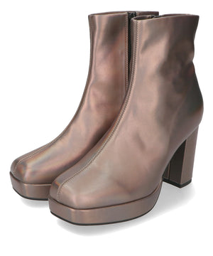 プラットフォームヒールショートブーツ/41422