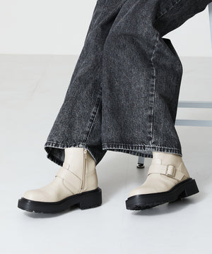 ダブルベルトエンジニアショートブーツ/41423