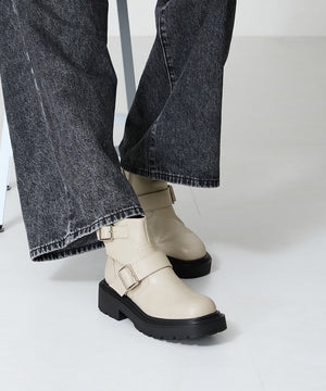 ダブルベルトエンジニアショートブーツ/41423