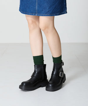 ダブルベルトエンジニアショートブーツ/41423