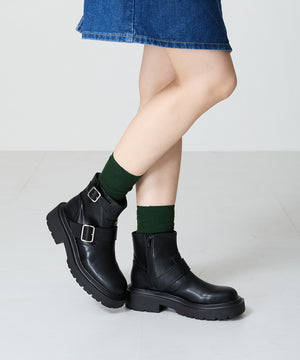 ダブルベルトエンジニアショートブーツ/41423