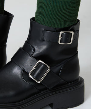 ダブルベルトエンジニアショートブーツ/41423