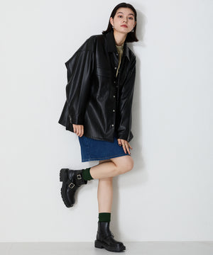 ダブルベルトエンジニアショートブーツ/41423