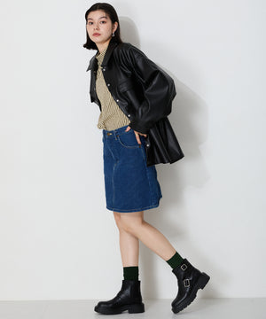 ダブルベルトエンジニアショートブーツ/41423