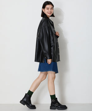 ダブルベルトエンジニアショートブーツ/41423