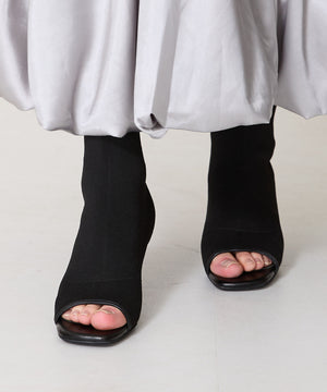 【WEB限定】オープントゥニットブーツ/41424