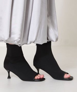 【WEB限定】オープントゥニットブーツ/41424