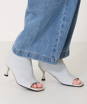 【WEB限定】オープントゥニットブーツ/41424