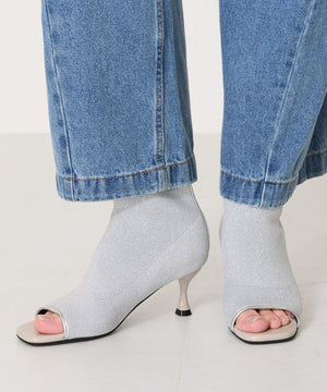 【WEB限定】オープントゥニットブーツ/41424