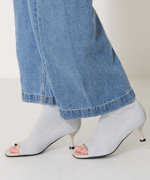 【WEB限定】オープントゥニットブーツ/41424