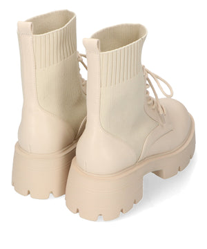 【WEB限定】ニットソックスレースアップブーツ/41431