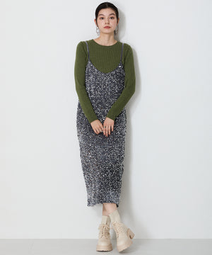 【WEB限定】ニットソックスレースアップブーツ/41431