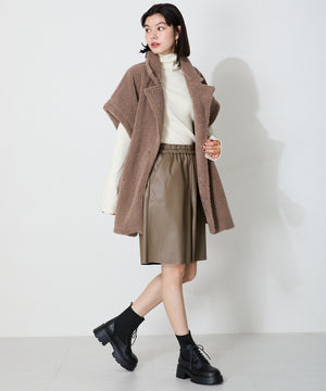 【WEB限定】ニットソックスレースアップブーツ/41431