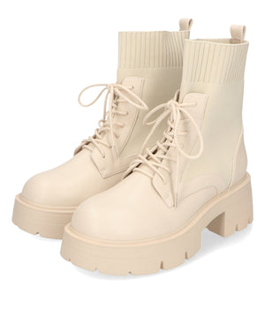 【WEB限定】ニットソックスレースアップブーツ/41431