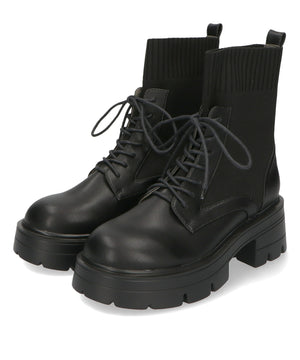【WEB限定】ニットソックスレースアップブーツ/41431