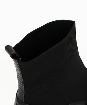 【WEB限定】パールモチーフニットドッキングショートブーツ/41435