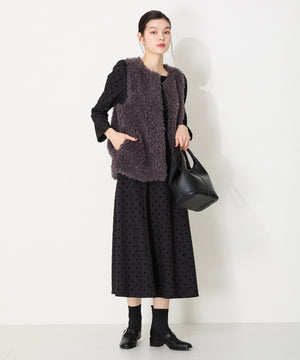 【WEB限定】パールモチーフニットドッキングショートブーツ/41435