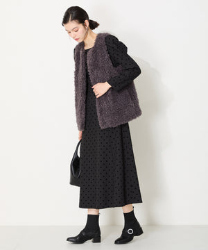 【WEB限定】パールモチーフニットドッキングショートブーツ/41435