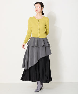 リボンモチーフラインストーンヒールブーツ/41436