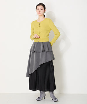 リボンモチーフラインストーンヒールブーツ/41436