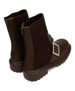 ビジューニットブーツ/41481