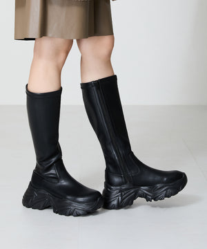 スニーカーソールロングブーツ/41503