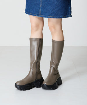 スニーカーソールロングブーツ/41503