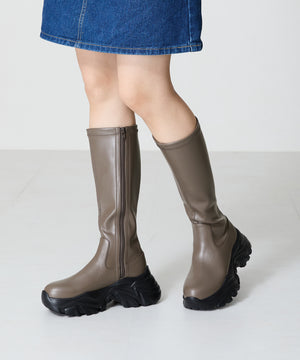 スニーカーソールロングブーツ/41503