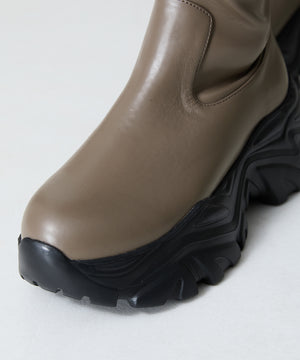 スニーカーソールロングブーツ/41503