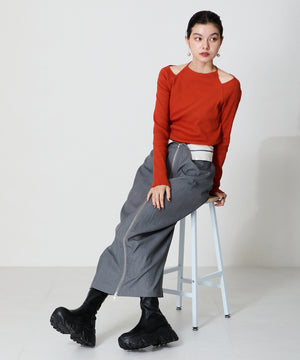 スニーカーソールロングブーツ/41503