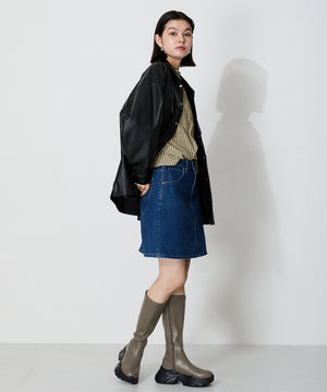 スニーカーソールロングブーツ/41503