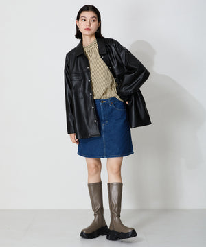 スニーカーソールロングブーツ/41503