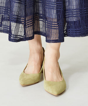 カラーソールポインテッドトゥパンプス/42103