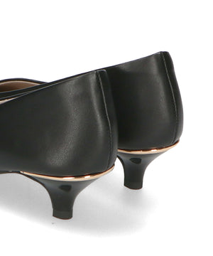 スクエアトゥラインヒールパンプス/42109