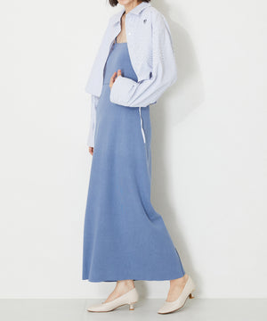 スクエアトゥラインヒールパンプス/42109