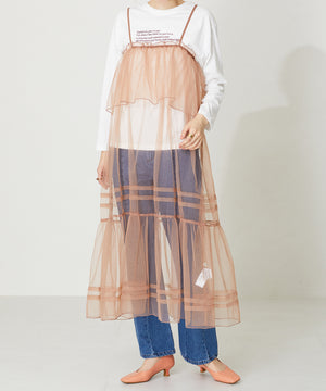 スクエアトゥラインヒールパンプス/42109