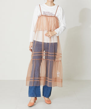 スクエアトゥラインヒールパンプス/42109