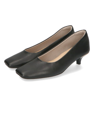 スクエアトゥラインヒールパンプス/42109