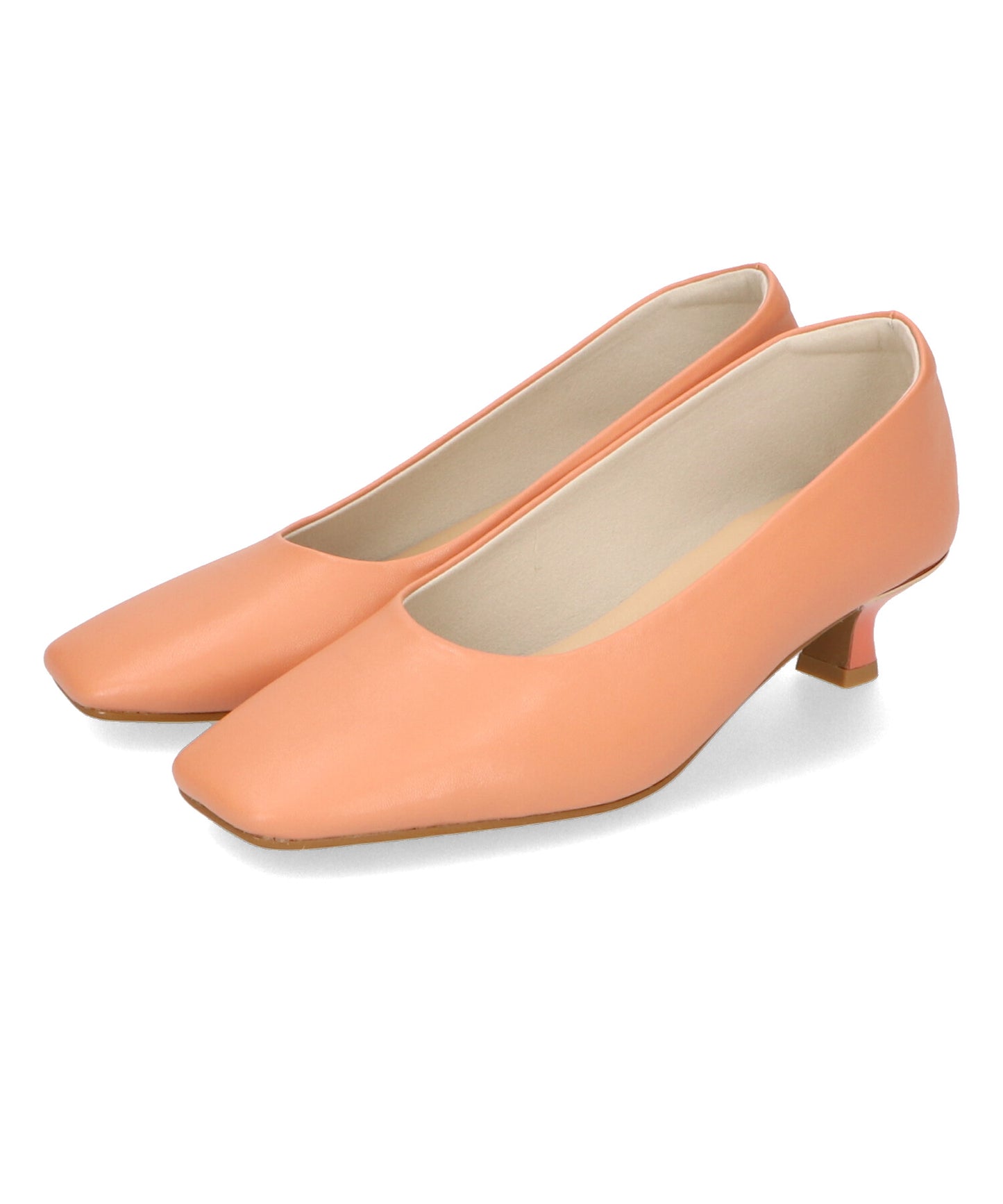 スクエアトゥラインヒールパンプス/42109