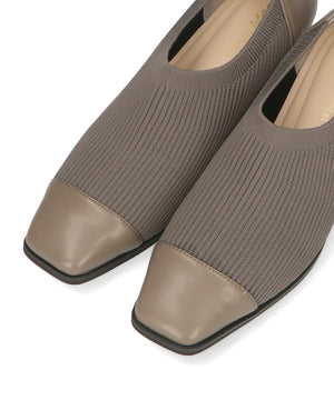 甲深ニットドッキングパンプス/42309