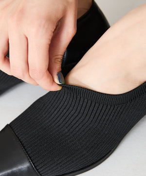 甲深ニットドッキングパンプス/42309