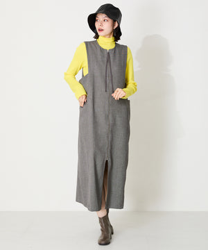 バックジップスクエアトゥストレッチブーツ/42403