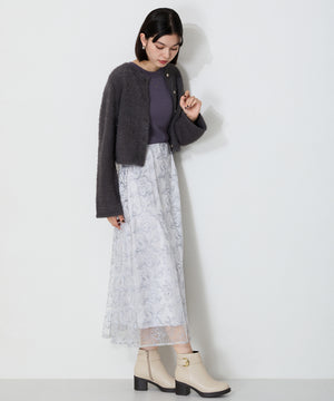 バックルデザインタンクソールヒールブーツ/42408