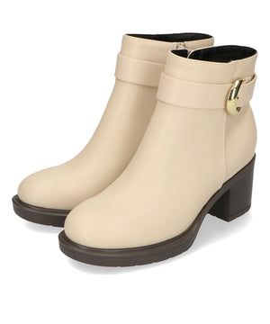 バックルデザインタンクソールヒールブーツ/42408